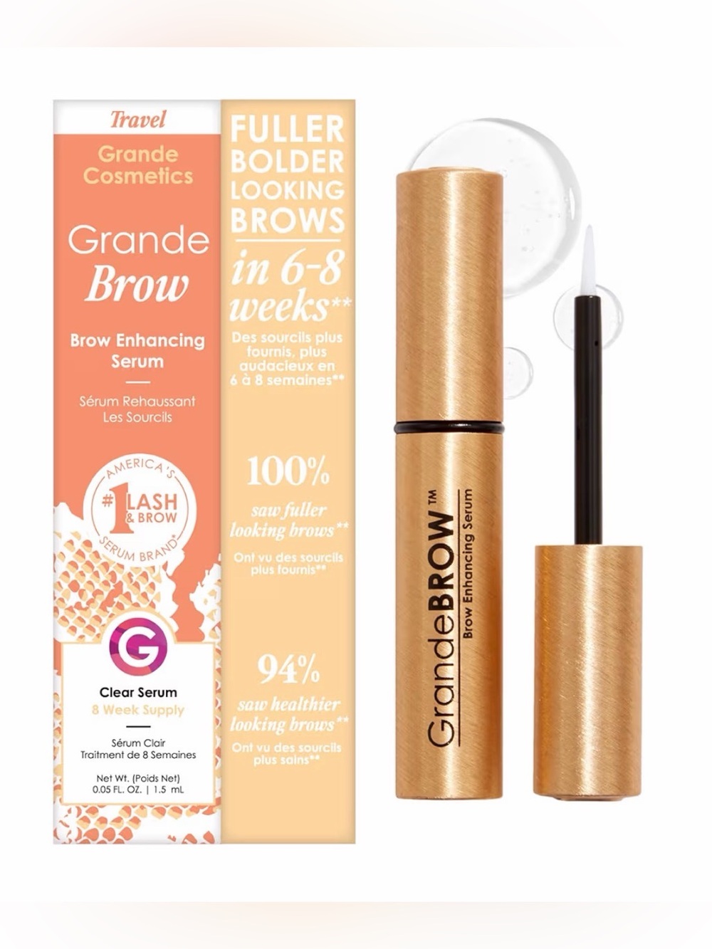 Grande Cosmetics Brow Enhancing Serum – NEW